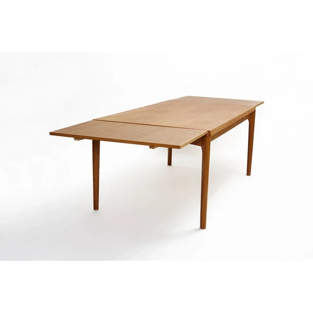 Vintage Danish Oak Table by Henning Kjærnulf for Vejle Mobelfabrik, 1950s For Sale - Image 6 of 7