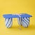 Contemporary Medium-Height Candy Coffee Table with Plain Glass Top by Studio Berg For Sale - Image 3 of 15