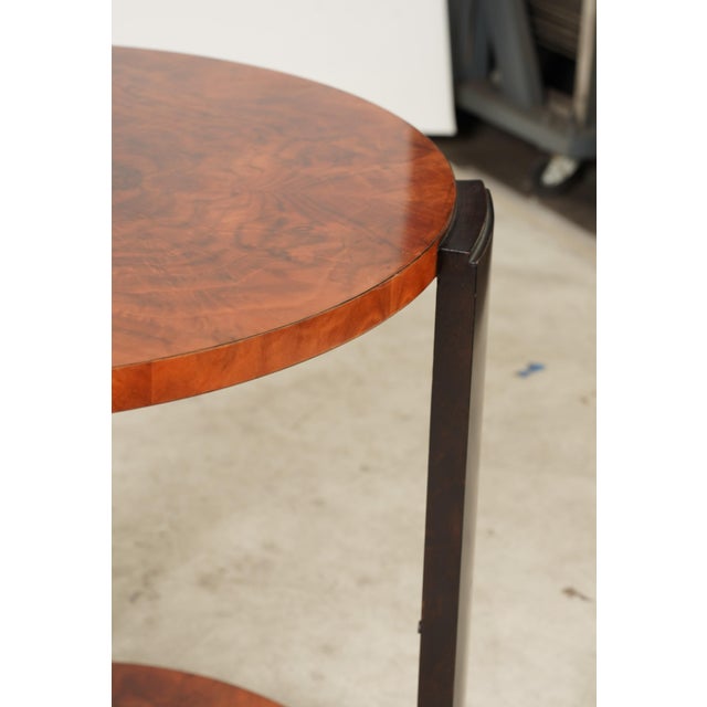 Theodore Alexander Theodore Alexander Art Deco-Style Wood Grain End Table For Sale - Image 4 of 9
