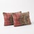 Mid-Century Modern Turkish Oushak Lumbar Rug Pillow Cover 16'' X 24'' - Set of Two For Sale - Image 3 of 4