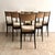 Dining Chairs in Black Lacquered Wood and Velvet attributed to Silvio Cavatorta, Italy, 1950s, Set of 6 For Sale - Image 11 of 12