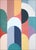 2020s 2026, Art Deco Painting Triptych of Subtle Sway, Acrylic Paint on Watercolor Paper, Vivid Tones by Natalia Roman For Sale - Image 5 of 11