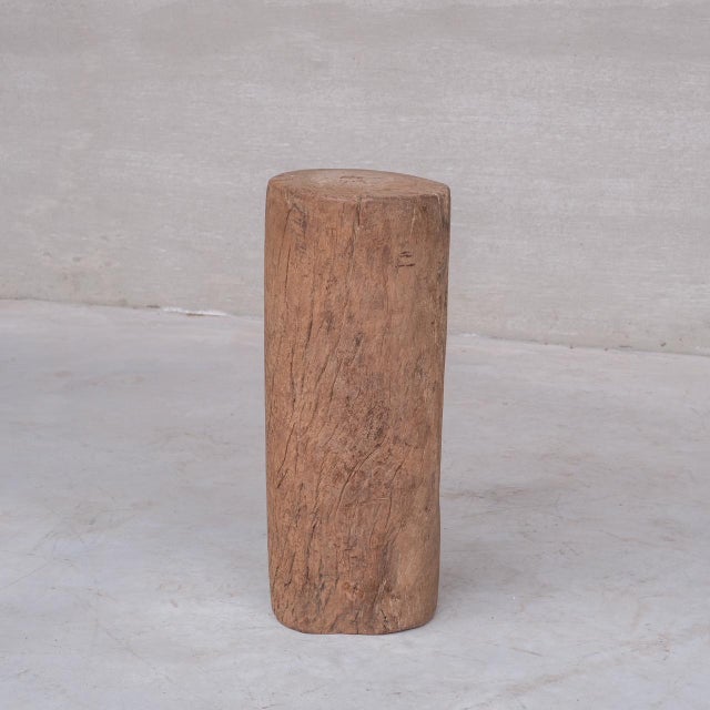 Antique Wooden Tree Trunk Pedestal For Sale - Image 6 of 7