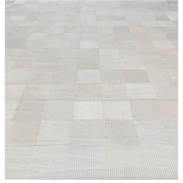 Modern Contemporary Geometric Custom Hair on Hide Rug Pastel by Doris Leslie Blau For Sale - Image 3 of 7