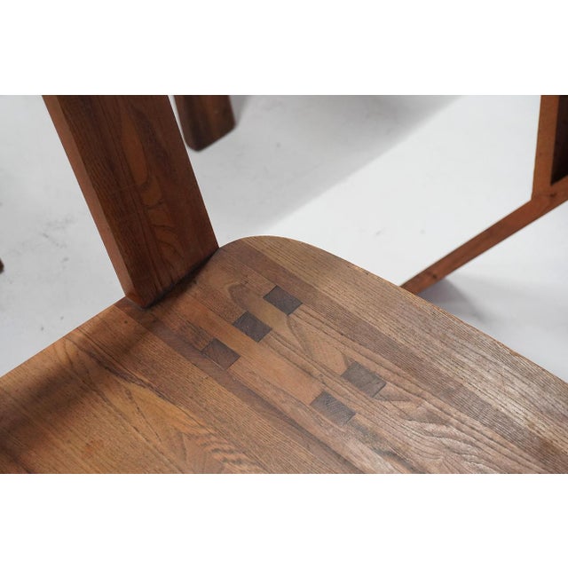 Pierre Chapo Vintage S45 Chlacc Dining Chairs by Pierre Chapo, 1970s, Set of 6 For Sale - Image 4 of 10