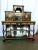 Ceramic 19th-Century French Kingwood and Porcelain Mirrored Cabinet on Stand For Sale - Image 7 of 11