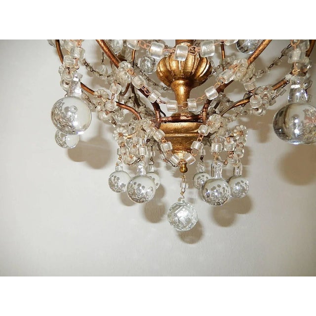 1920s French Murano Drops Crystal Prisms Chandelier For Sale - Image 5 of 9