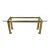 Vintage Mastercraft Attributed Mid-Century Modern Brass and Glass Rectangular Console Table For Sale