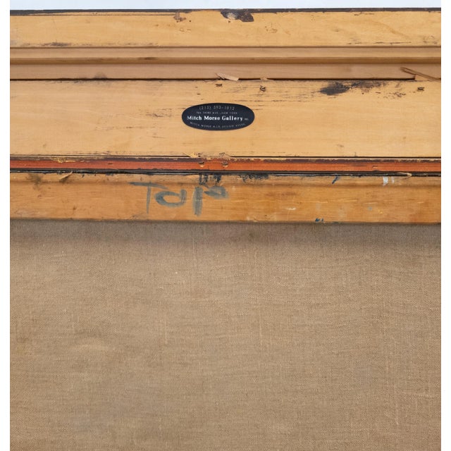 Mid-Century Geometric Copper Color Abstract Painting by Betty Gilman For Sale - Image 11 of 12