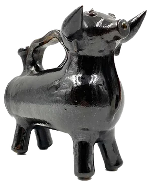 Mediterranean Style Bull-Shaped Jug Sculpture, France, 1970s