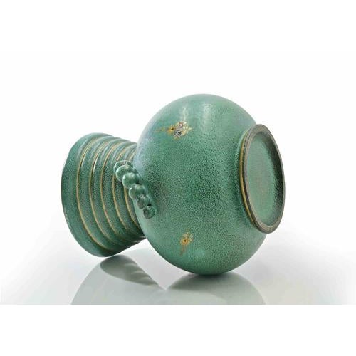 Beautiful ceramic vase attributed to Gabriele Bicchioni, and realized in 1940s. Excellent condition.