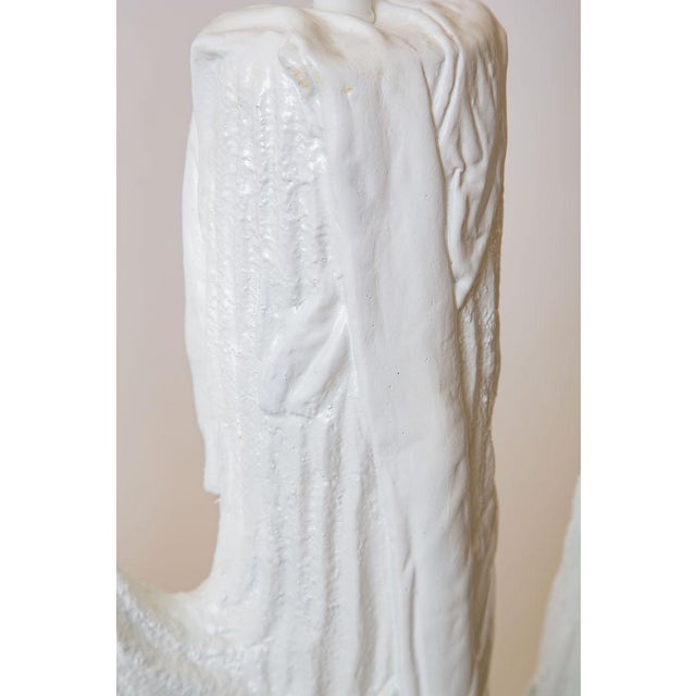 1970s Vintage 1970's Plaster of Paris Table Lamps, Cactus Form Pair Of For Sale - Image 5 of 9