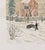 French 1960s Maurice Loirand Winter Lithograph For Sale - Image 3 of 4
