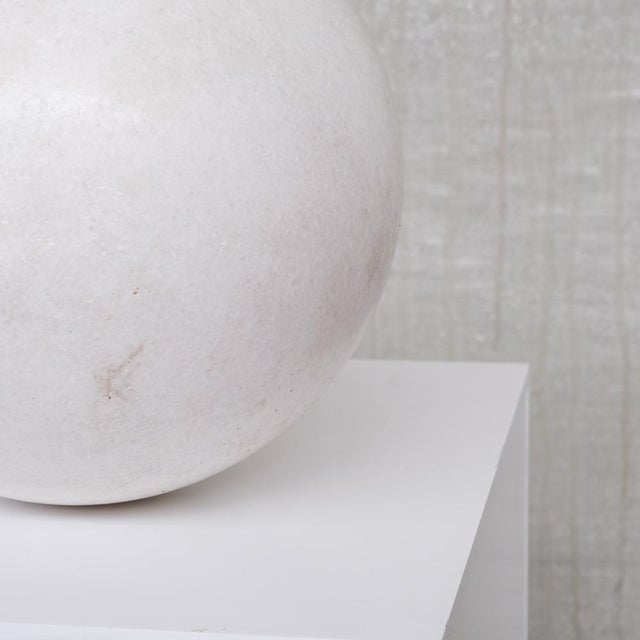 Stone Large Mid-Century Ball in Marble For Sale - Image 7 of 12