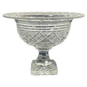 Dutch Crystal Footed Bowl, 1890s