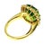 Late 20th Century late 20th Century 18k Yellow Gold Large Peridot and Diamond Ring, , Size 6 For Sale - Image 5 of 11