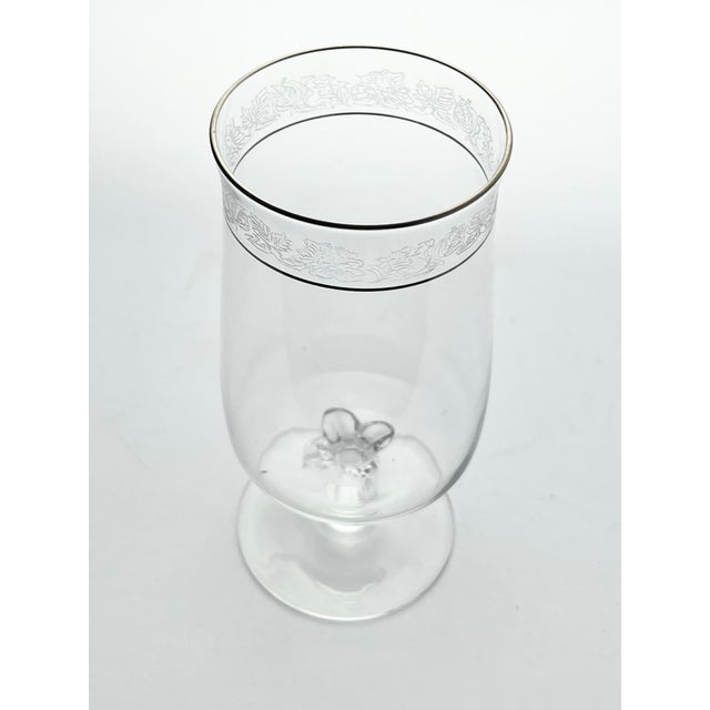 Lenox 1970s Lenox “Moonspun” Set of 5 Iced Tea Glasses For Sale - Image 4 of 5