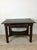 American Antique Oak Writing Table With Drawer and Turned Wood Legs on Wheels For Sale - Image 3 of 10