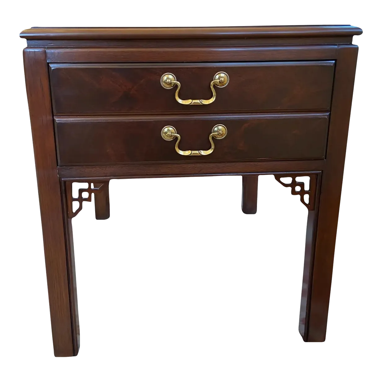 Drexel Heritage Chippendale Bedside Table | Chairish