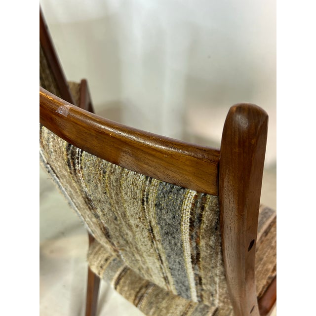 Brown Mid-Century Teak Dining Chairs From R. Huber & Co Set of 6 For Sale - Image 8 of 11