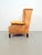 Wood Vintage Sheepskin Leather Wing-Back Chair, 1970s For Sale - Image 7 of 13