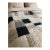 Vintage Handmade Patchwork Quilt Blanket Black Tan With Leopard Animal Print Squares King For Sale