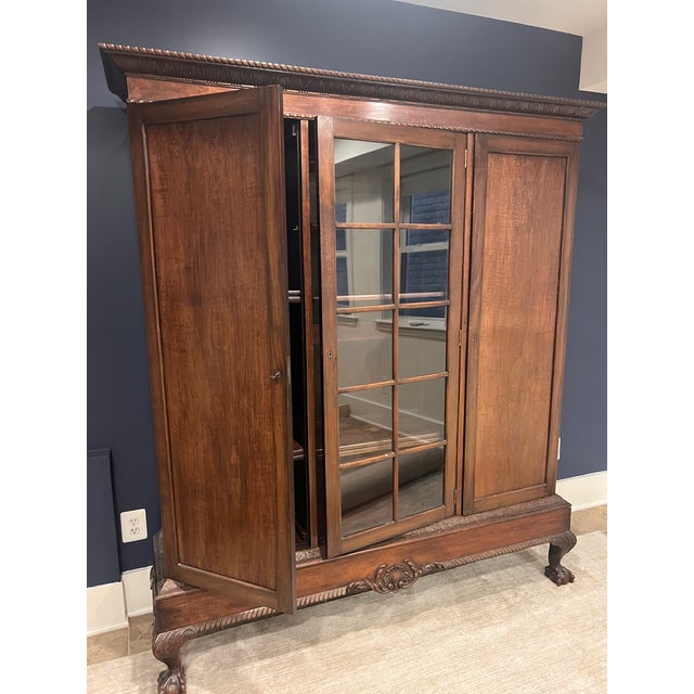 Mid-Century Modern Mid-18th Century Dutch Boekenkast (Book Cabinet)/ Vitrine For Sale - Image 3 of 11