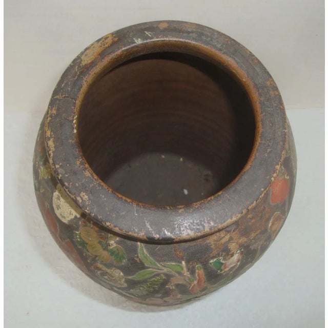 Scrap Decoupage Earthenware Jug Victorian Folk Art For Sale - Image 12 of 13