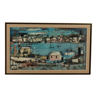 Vintage Bermuda Bayscape by Alfred Birdsey For Sale