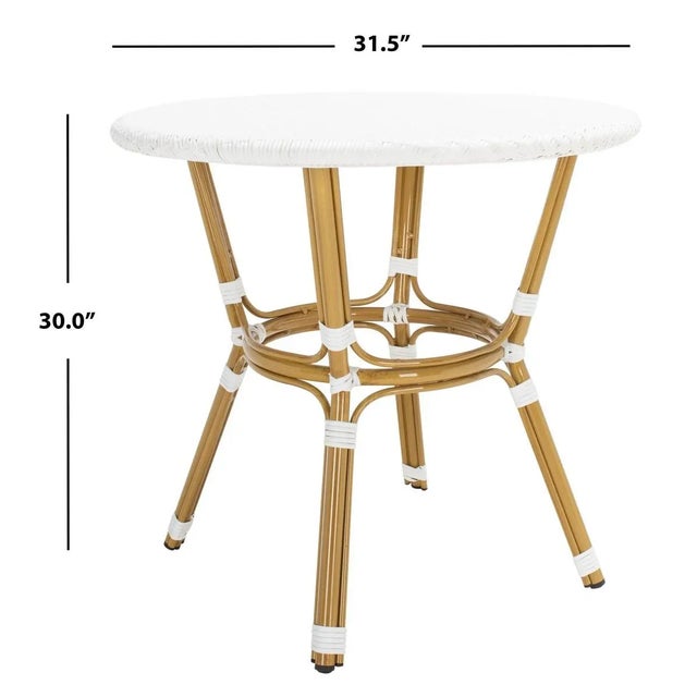 Contemporary Sidford Bistro Table - White For Sale - Image 3 of 8
