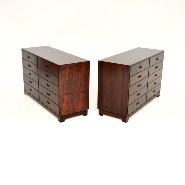 Mid-Century Modern Vintage Danish Chests by Kai Winding, 1960s, Set of 2 For Sale - Image 3 of 11