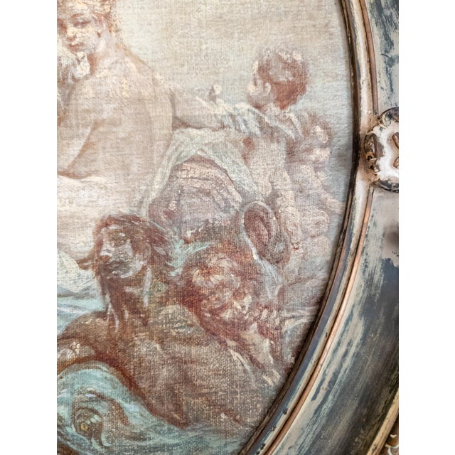 Sky Blue 18th or 19th Century Rococo Painting of Venus, Style of Boucher or Tiepolo For Sale - Image 8 of 18