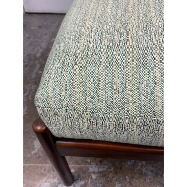 Design Plus Gallery presents a Bespoke Ottoman by Alfonso Marina. This square ottoman has a tray-style wood frame with...