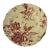 Mid Century J & G Meakin Tudor Roses Cream & Burgundy Ironstone Salad Plates - Set of 8 For Sale