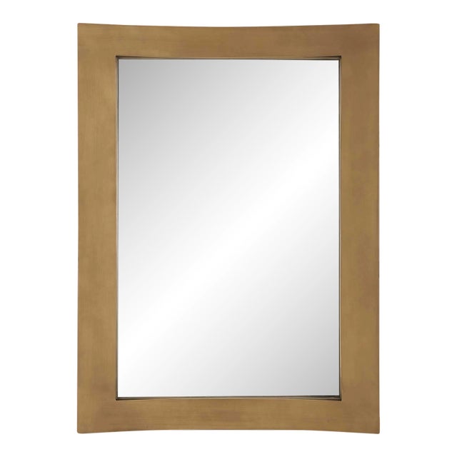 Around The Bend Golden Bronze Mirror For Sale