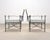 Black Pair of Mario Papperzini Amalfi Iron Lounge Chairs and Ottomans For Sale - Image 8 of 18