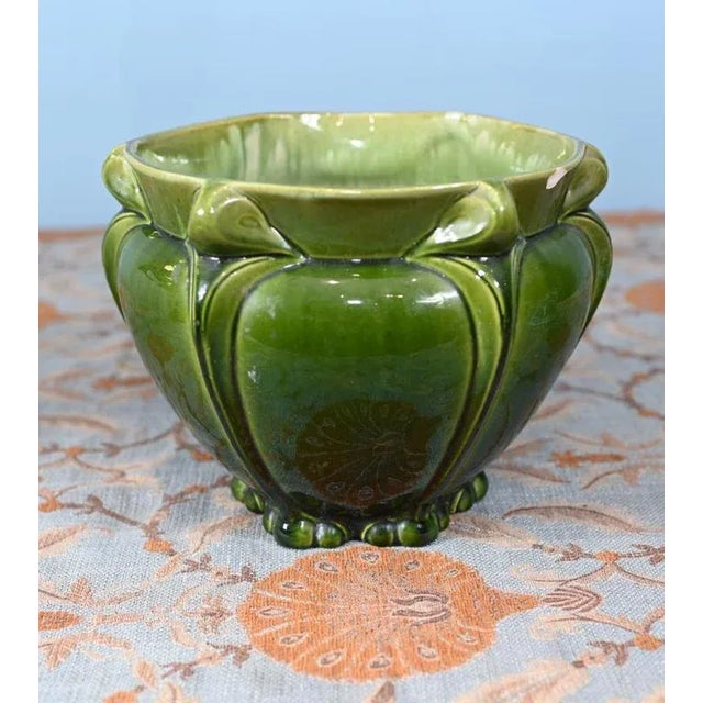 Art Nouveau Porcelain Planter Pot, 1890s For Sale - Image 5 of 5