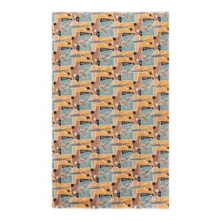 Vintage Zeki Müren Rug With Polychromatic Geometric Patterns, From Rug & Kilim For Sale