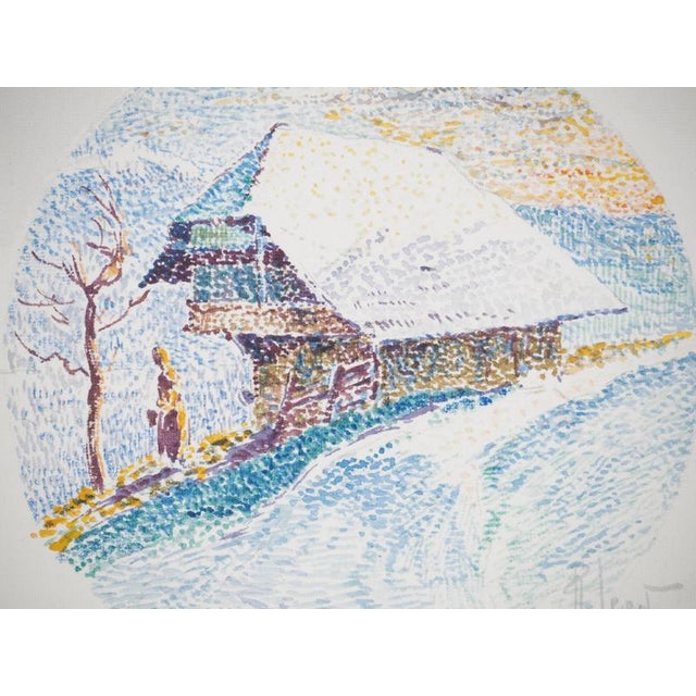René LEVERD (1872-1938) Switzerland, Chalet in Langnau Original watercolor Signed in ink On vellum, 26 x 20 cm Very good...