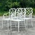 Coastal Vintage Costal “Calcutta” Cast Aluminum Dining Chairs After Brown Jordan - Set of 4 For Sale - Image 3 of 10