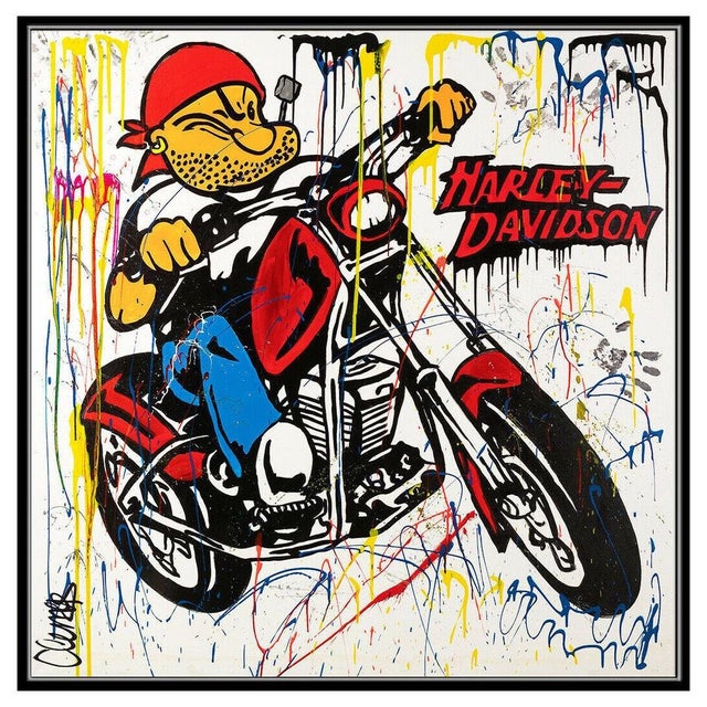 Pop Art Popeye and His Hog, Clem$ For Sale - Image 3 of 6