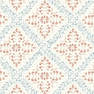 Borastapeter Nyborg Wallpaper in Blue and Red For Sale