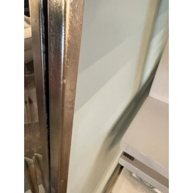 Contemporary Slim Line Mirror--Hexagon Shaped For Sale - Image 3 of 5