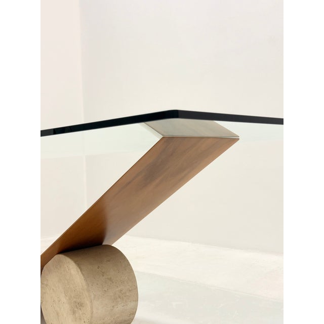 Mid-Century Modern Valentino Dining Table by Emanuele Zenere for Cattelan, 1990s For Sale - Image 3 of 12