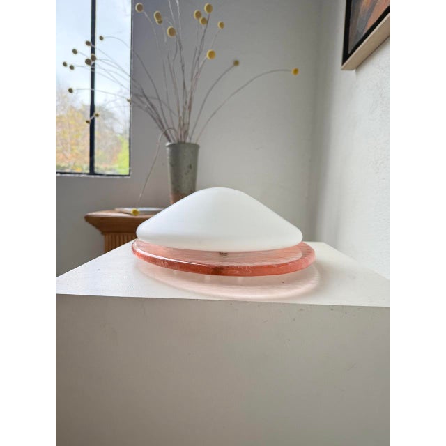 Pink Glass Gamma Wall Lamp, 1970s For Sale - Image 12 of 18