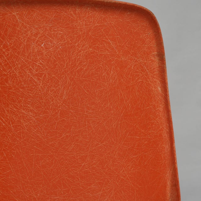 Charles Eames for Herman Miller Orange Fiberglass Counter Height Stools For Sale - Image 12 of 18