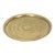 An extra-large Oriental tray made of yellow copper—better known as brass—featuring elaborate floral and geometric...