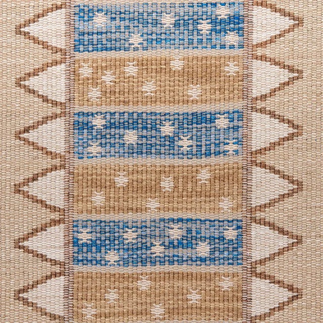 Traditional Schumacher Noor Kilim Stripe Fabric, Ochre For Sale - Image 3 of 5