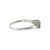 A late 20th-century platinum ring featuring four brilliant-cut white diamonds. The diamonds have a total carat weight of...