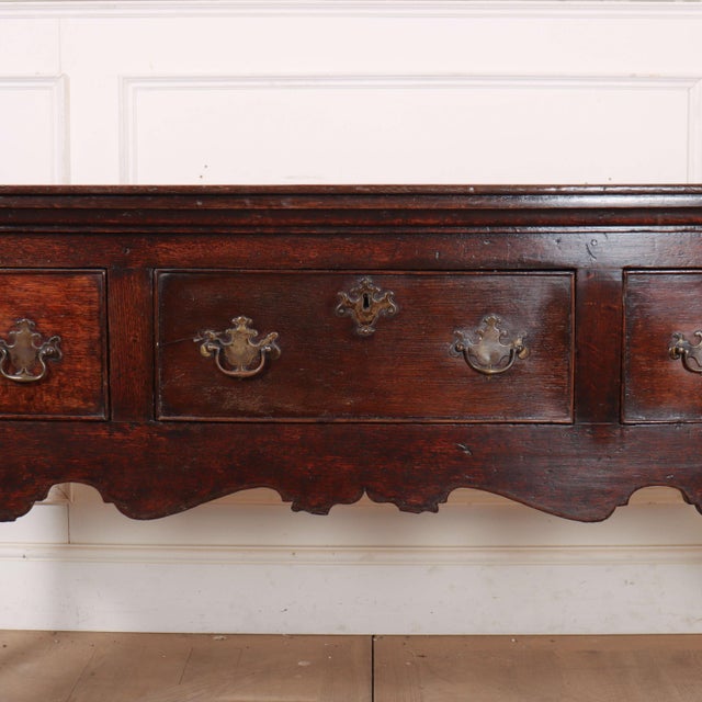 English Oak Dresser Base For Sale - Image 4 of 12